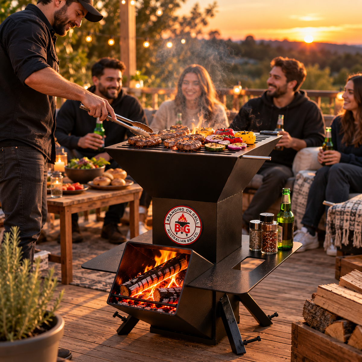 EmberTower Rocket Grill: Portable Wood-Fire Burner &amp; Grill